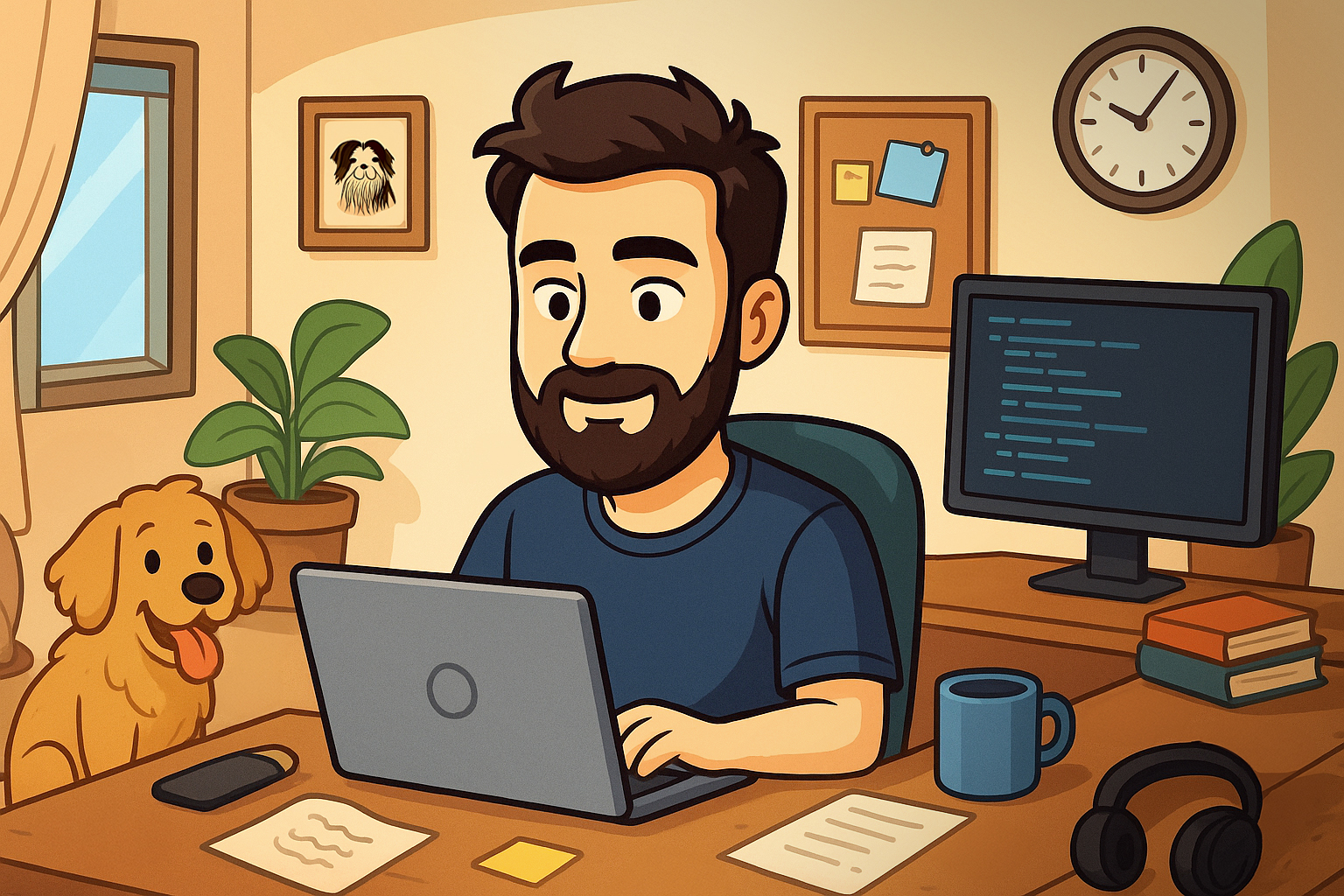 Cartoon photo about Leandro Ramos