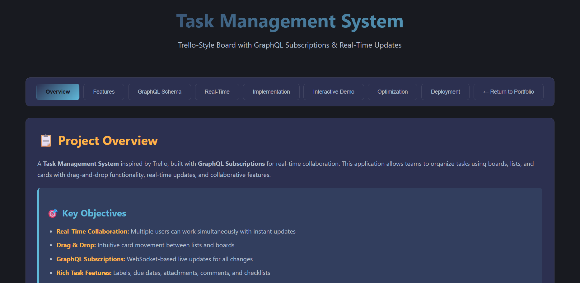 Task Management System (Trello style)