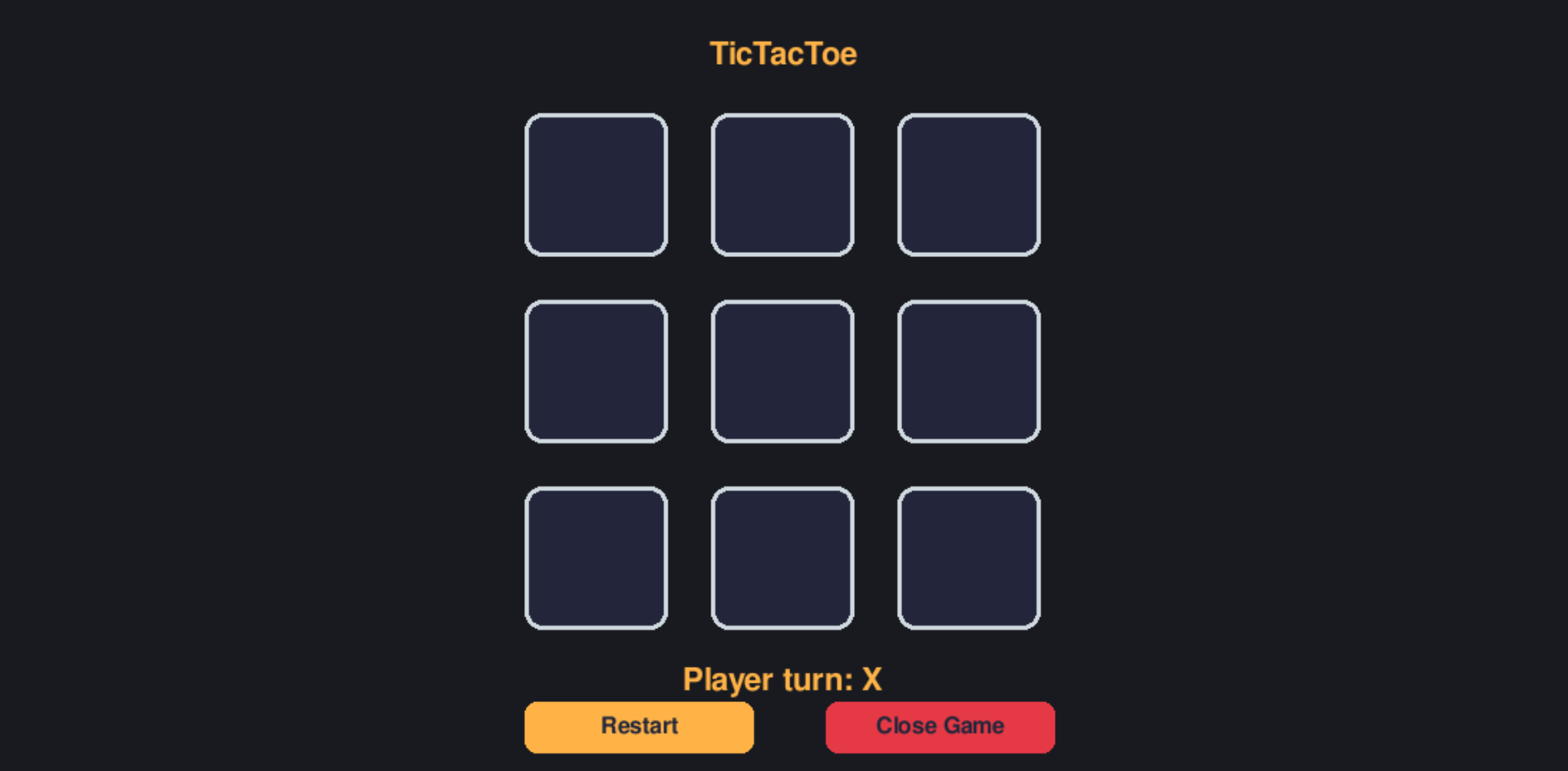 Professional TicTacToe Game - PyGame Web Deployment