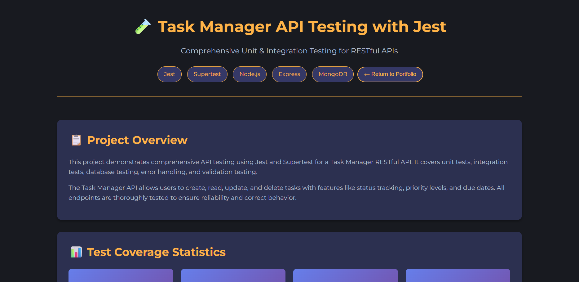 Task Manager API Testing